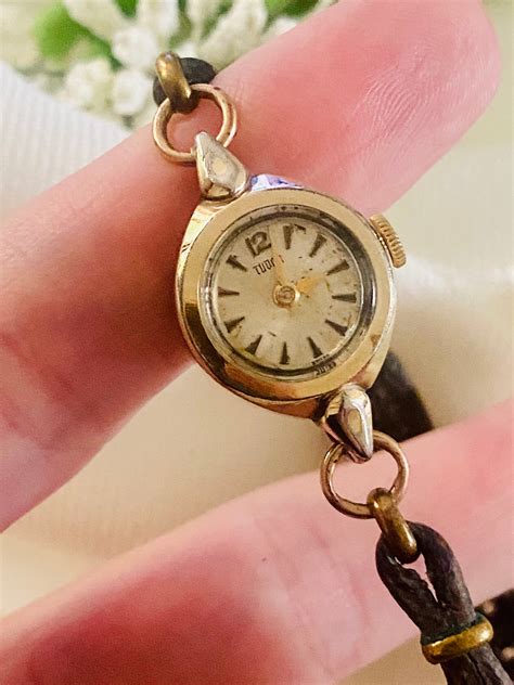 rolex vintage 18k gold tudor rose ladies watch|old rolex ladies watches.